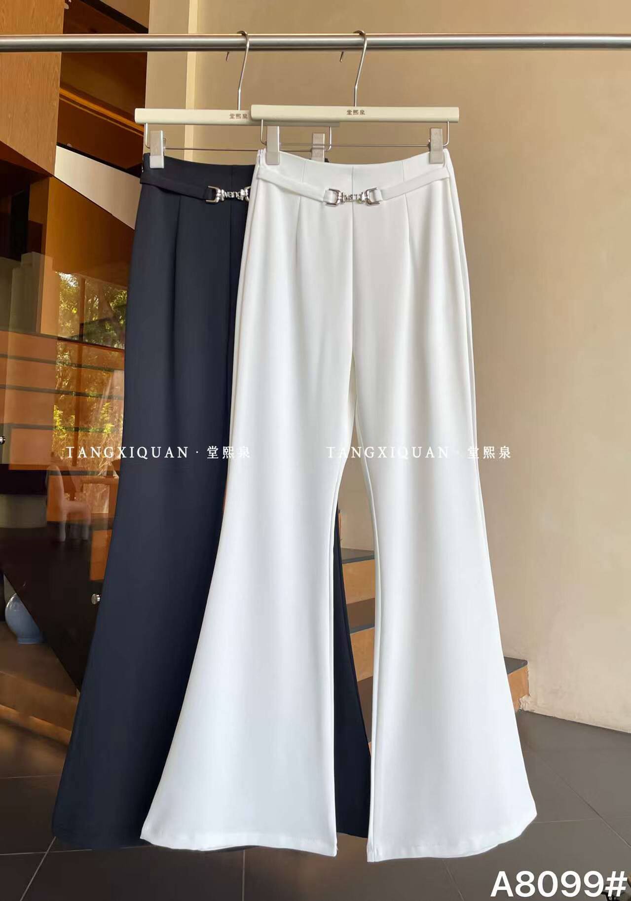 【堂家TXQ】A8099喇叭裤高腰裤夏装泉熙正品女装