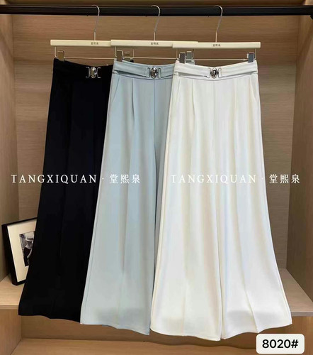 【堂家TXQ】8020大脚直筒阔腿裤夏装泉熙正品女装