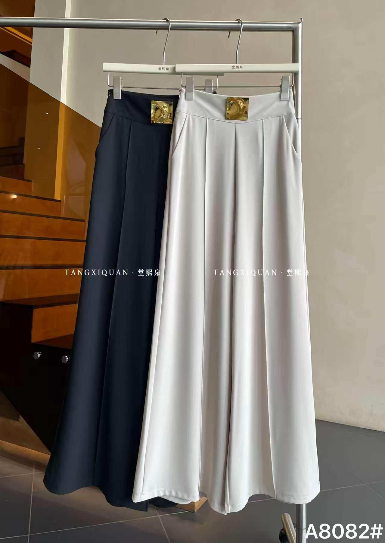 【堂家TXQ】A8082大脚直筒阔腿裤夏装泉熙正品女装