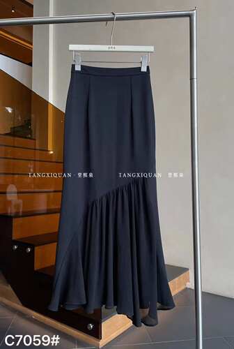 【堂家TXQ】C7059裙子半身包臀中长泉熙女夏装