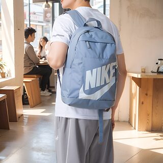 正品NIKE耐克徽标大容量便捷收纳休闲户外男女运动双肩背包DD0559