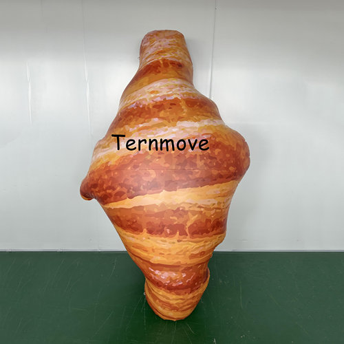 PVC充气可颂圣诞节面包吐司装饰用品商场户外甜甜圈装饰卡通气模