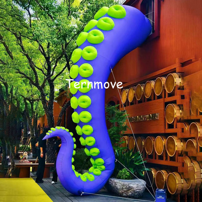 充气八爪鱼气模章鱼触手触须触脚鱿鱼须海洋动物气模美陈装饰模型