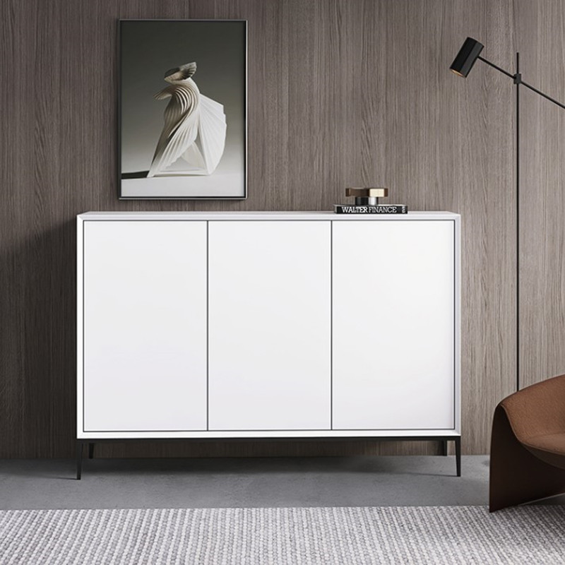 北欧烤漆入户玄关鞋柜现代简约门厅柜多功能玄关柜实木储物柜定制