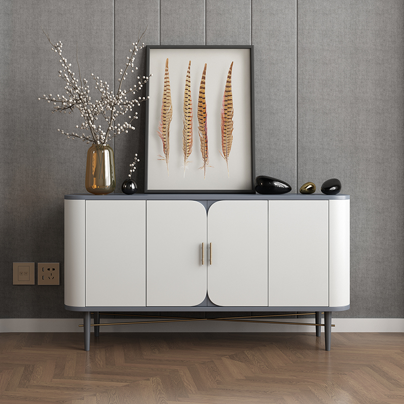 轻奢风烤漆储物柜定制