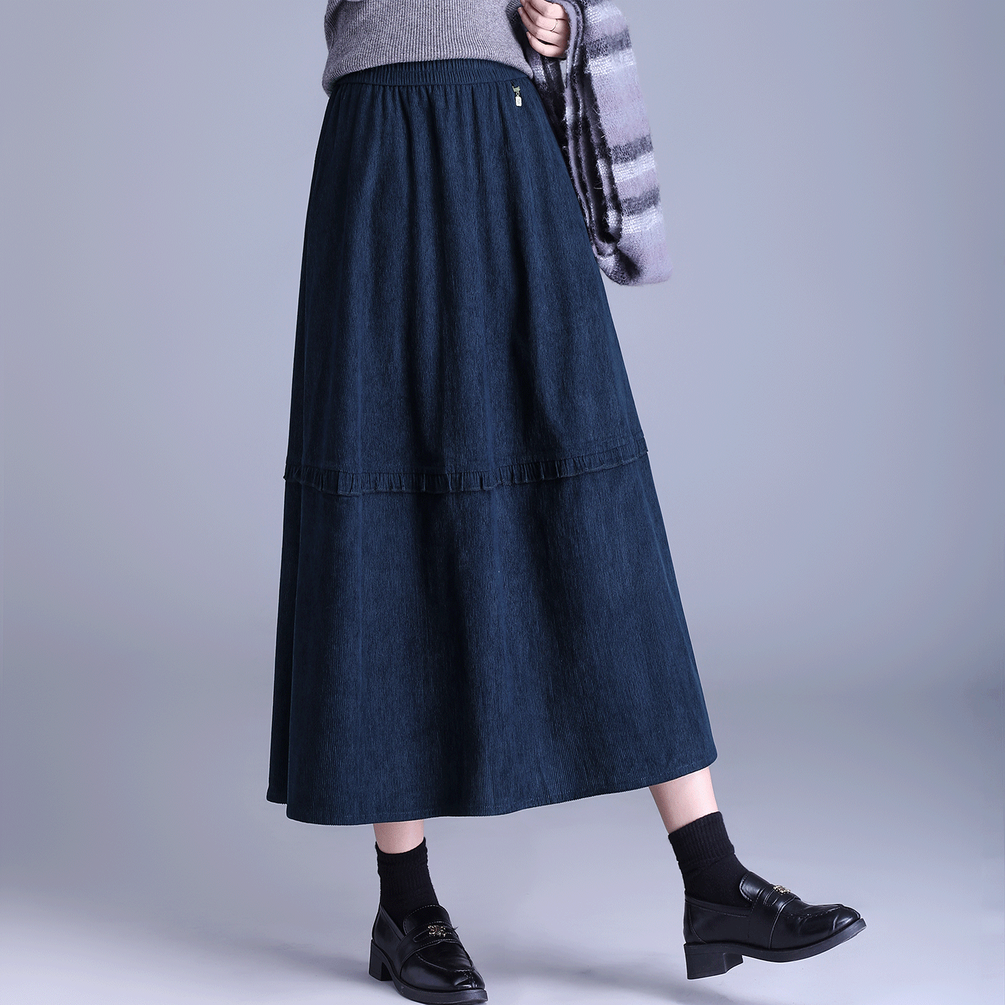 松紧腰25-29周岁A字裙设计感气质