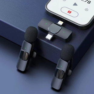 无线领夹麦克风即插即用户外直播Vlog收音录音智能降噪迷你小话筒