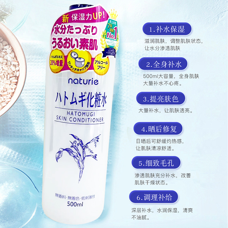 【保税仓】日本本土版 Naturie imju 薏仁化妆水500ml