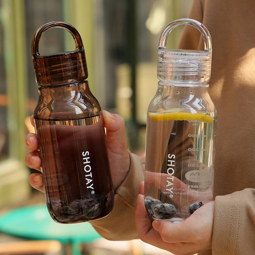 便携tritan水杯高颜值透明耐高温