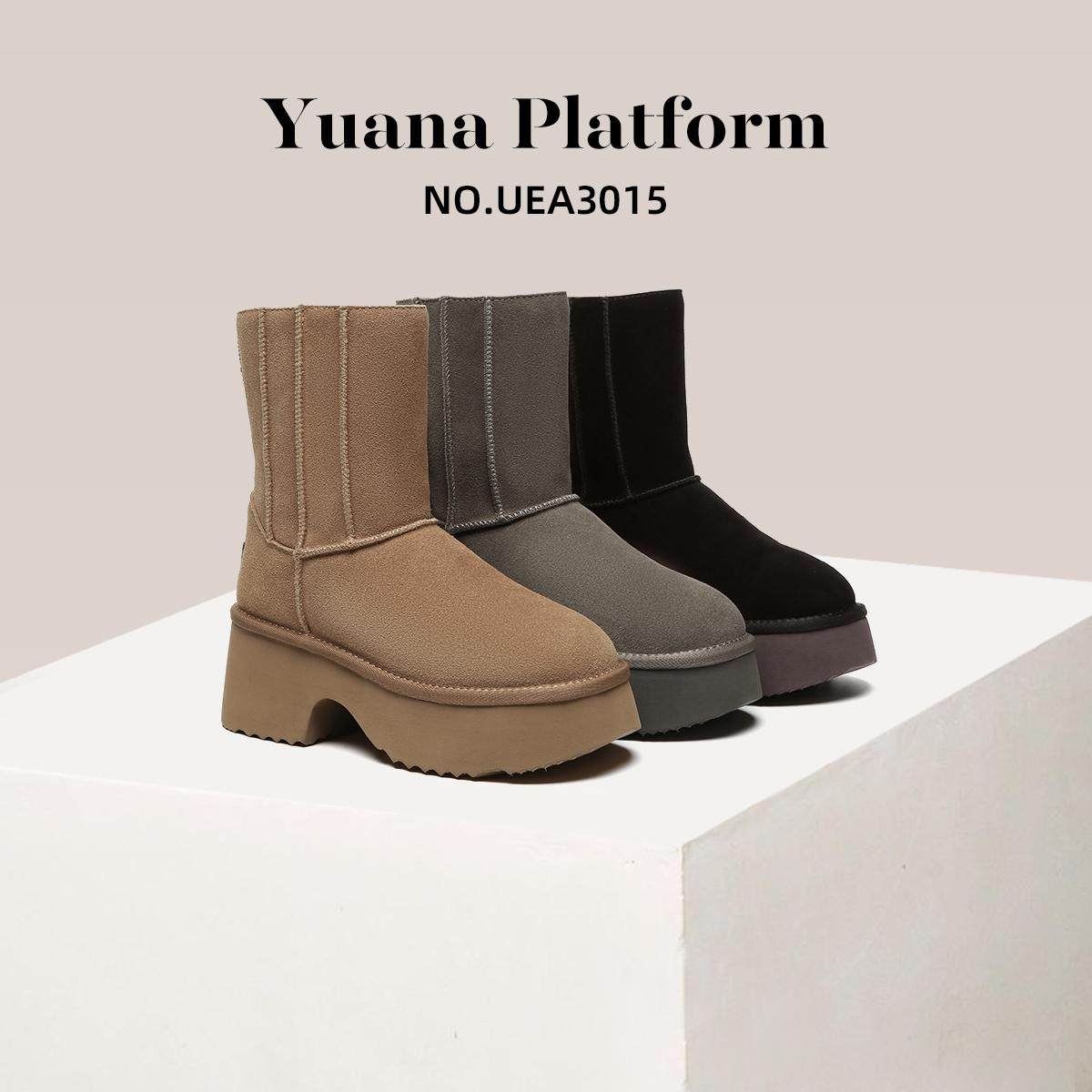 澳洲EVERAU女鞋皮毛一体中筒人鱼雪地棉靴保暖羊毛雪地靴EA3015,女鞋,时尚雪地靴,淘宝优惠券,粉丝福利购,淘宝优惠卷