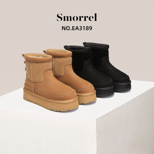 保暖棉鞋 雪地靴厚底加绒勃肯鞋 EA3189 2025时尚 澳洲everau秋冬新款