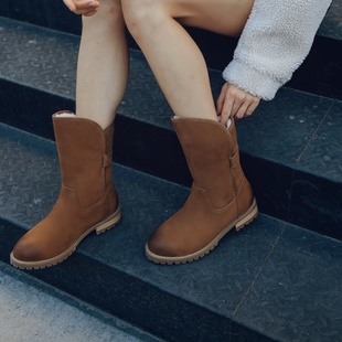 澳洲TASMAN 高筒靴羊毛百变骑士靴防滑防水靴子 AUS雪地靴秋冬女鞋