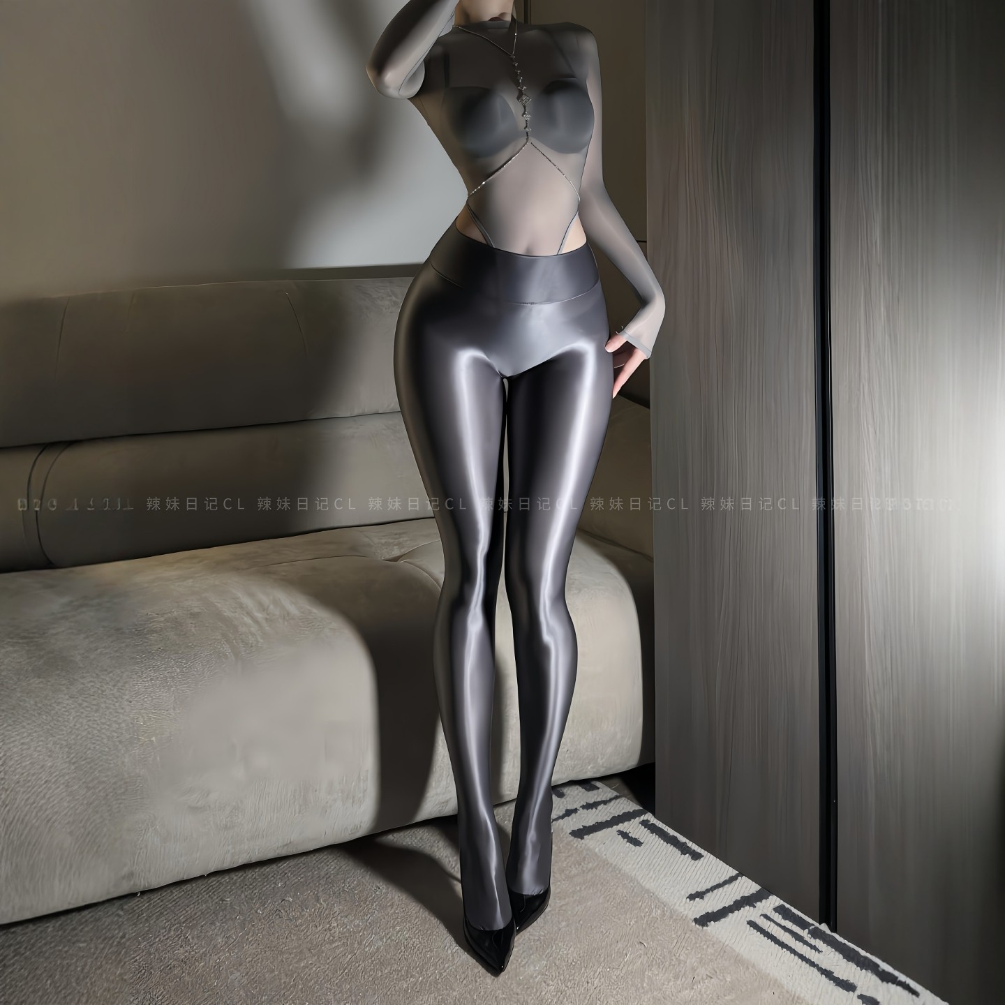 辣妹日记CL「缎」光泽裤缎光健美紧身舞蹈竖线油亮性感丝滑连裤袜,女士内衣/男士内衣/家居服,连裤袜/打底袜,淘宝优惠券,粉丝福利购,淘宝优惠卷