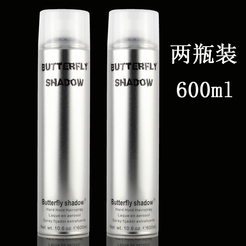 butterflyshadow清香味特硬干发胶头发造型定型喷雾啫喱水大容量