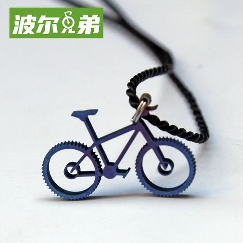 兄弟自行车盒装合金纪念品吊坠