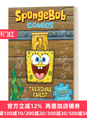 英文原版 Spongebob Comics Treasure Chest 海绵宝宝 宝藏箱 精装 派大星 章鱼哥 故事书系列 英文版 进口英语原版书籍