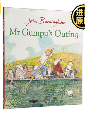 Mr Gumpy's Outing 和甘伯伯去游河 约翰·伯宁罕绘本 凯特·格林纳威奖