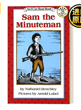 英文原版 Sam the Minuteman汪培珽第四阶段书单 I Can Read 3分级阅读 英文版 进口英语原版书籍