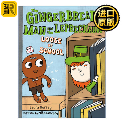英文原版 The Gingerbread Man and the Leprechaun Loose at School The Gingerbread Man Is Loose 姜饼人与魔法精灵逃出学校