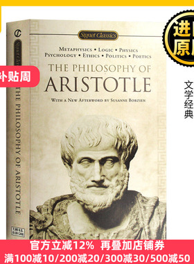 亚里士多德哲学 英文原版 The Philosophy of Aristotle 形而上学 西方哲学 全英文版原著正版进口英语书籍 Signet Classics