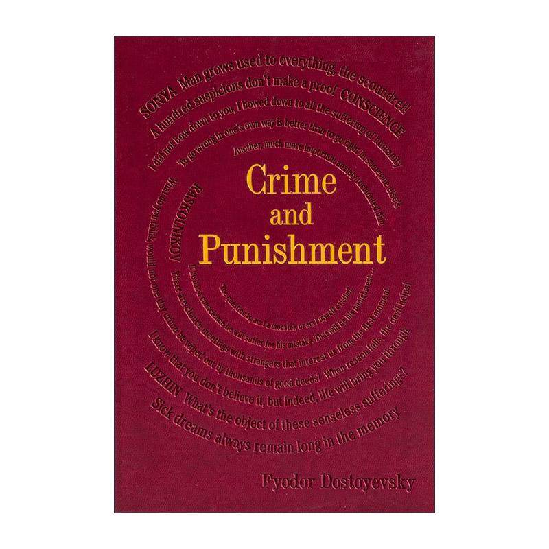 英文原版 Crime And Punishment 罪与罚 陀思妥耶夫斯基 第2版 软精装皮质封面词云经典 Word Cloud Classics 进口英语原版书籍