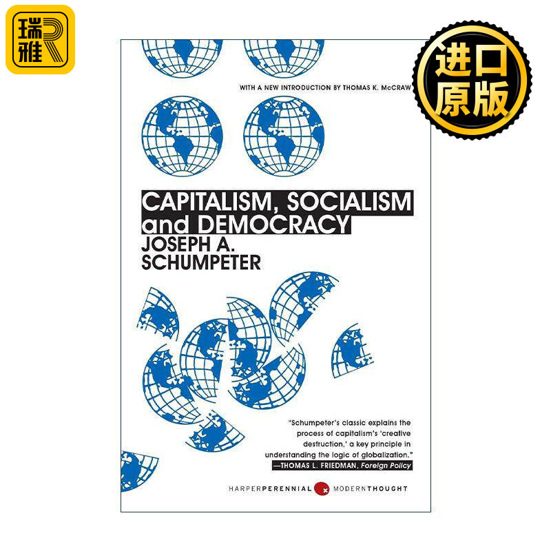 英文原版 Capitalism Socialism and Democracy 资本主义 社会主义和民主 第3版 约瑟夫·熊彼得 英文版 进口英语原版书籍