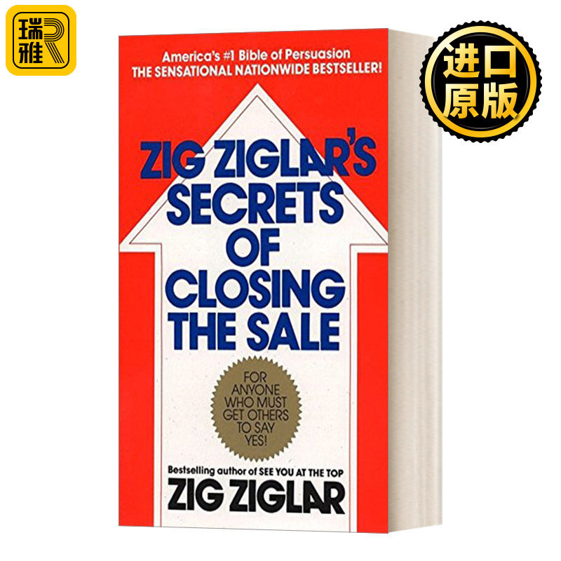 英文原版 Zig Ziglar's Secrets of Closing the Sale 金克拉销售大法 英文版 Zig Ziglar 进口英语原版书籍