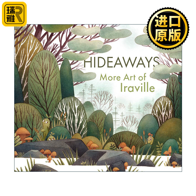 英文原版 Hideaways 逃离现实 IG红人插画师Iraville插画艺术作品集 德国慕尼黑水彩画家 精装 英文版 进口英语原版书籍