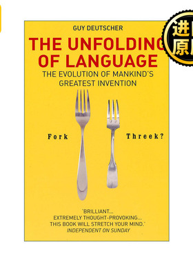 英文原版 The Unfolding Of Language 语言的展开 人类语言的演变 盖伊·多伊彻 英文版 进口英语原版书籍