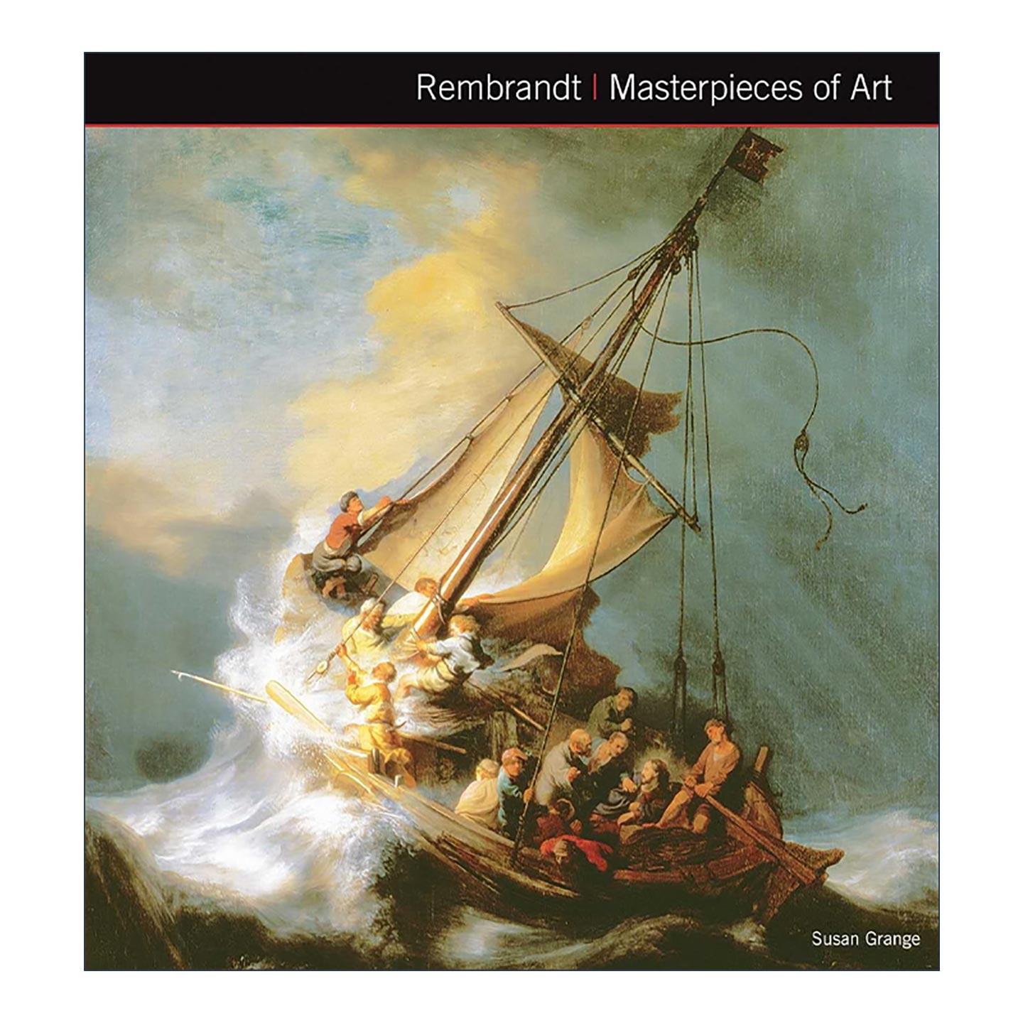 英文原版 Rembrandt van Rijn Masterpieces of Art 伦勃朗的艺术杰作 荷兰巴洛克画家 精装艺术画册 英文版 进口英语原版书籍
