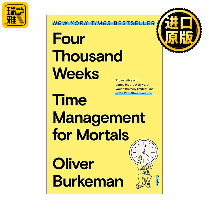 正版 Four Thousand Weeks 英文原版 进口英语书籍