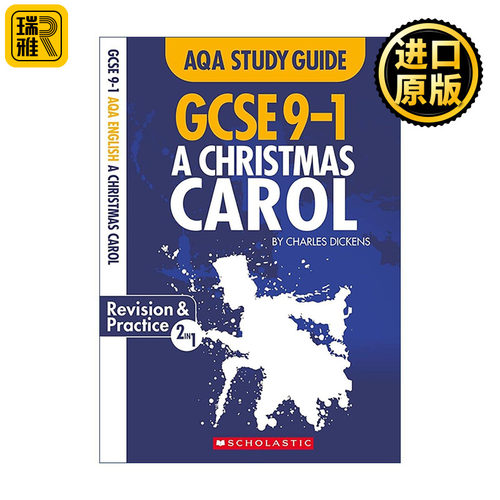 英文原版 A Christmas Carol  圣诞颂歌 AQA GCSE 9-1英语文学文本指南 英文版 进口英语原版书籍