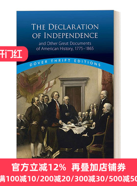 英文原版 The Declaration of Independence and Other Great Documents of American History 1775-1865 独立宣言和美国历史文献