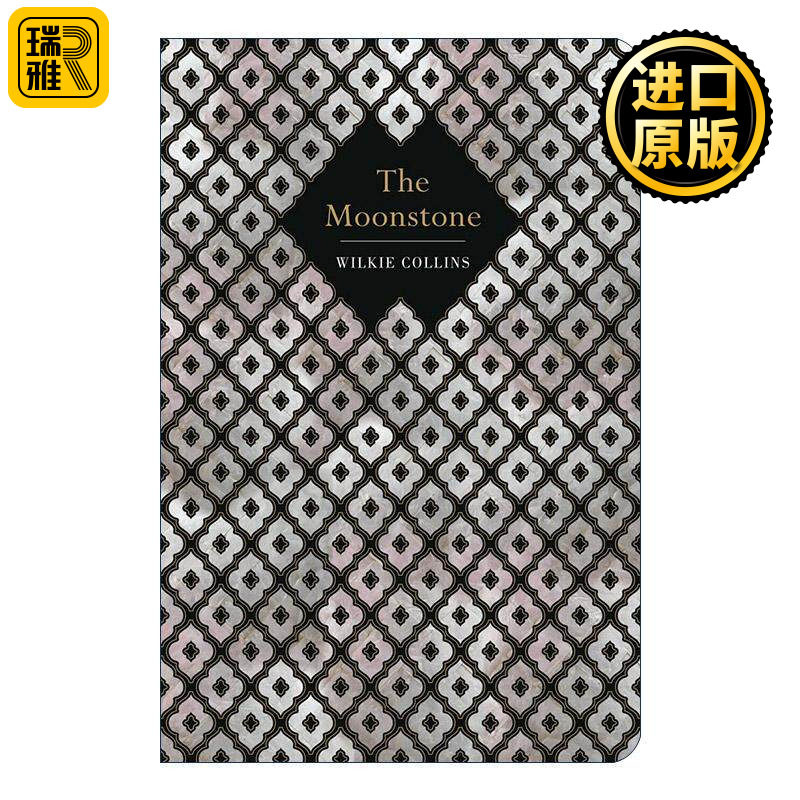 英文原版 The Moonstone 月亮宝石 浮雕封面高颜值装帧设计 精装 Chiltern Classic 威尔基·柯林斯 英文版 进口英语原版书籍