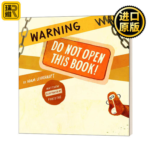 Warning Do Not Open This Book! 千万不要打开这本书 精装绘本 英文原版