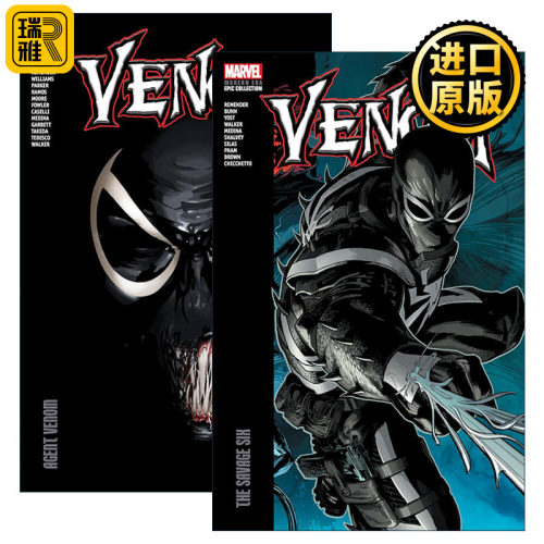 英文原版 Venom Modern Era Epic Collection 毒液现代史诗珍藏集2册 漫威漫画 Dan Slott 英文版 进口英语原版书籍
