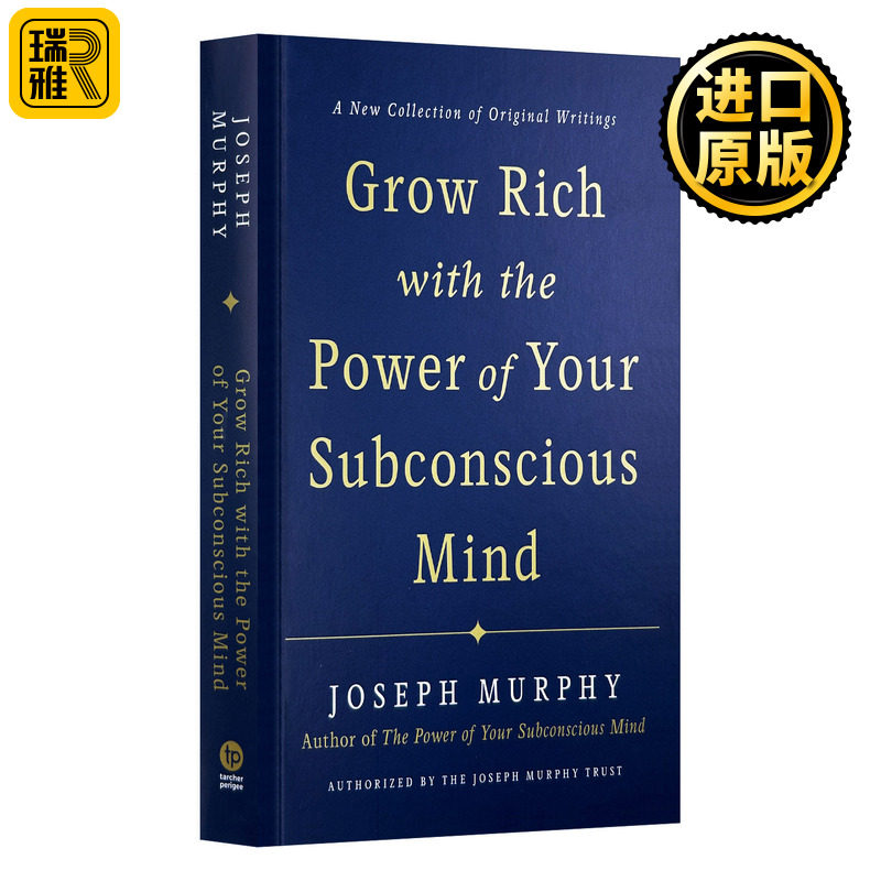 英文原版 Grow Rich with the Power of Your Subconscious Mind 通过你潜意识的力量致富 精装 Joseph Murphy 进口英语原版书籍