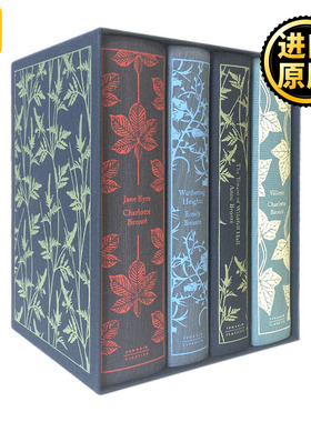 勃朗特姐妹作品4册 精装 英文原版 The Brontë Sisters Boxed Set 呼啸山庄 维莱特 简爱 威尔德费尔庄园的房客 企鹅 英语书籍