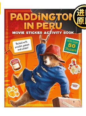 英文原版 Paddington in Peru Movie Sticker Activity Book 帕丁顿熊3 秘鲁大冒险 电影周边贴纸活动书 英文版 进口英语原版书籍