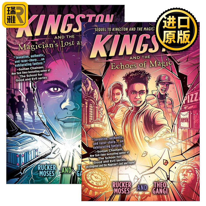 英文原版 Kingston 金斯顿系列2册 儿童奇幻冒险小说 Rucker Moses 英文版 进口英语原版书籍