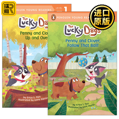 The Lucky Dogs 幸运小狗系列2册 Penny and Clover Penguin Young Readers, Level 1 企鹅青少分级阅读1级