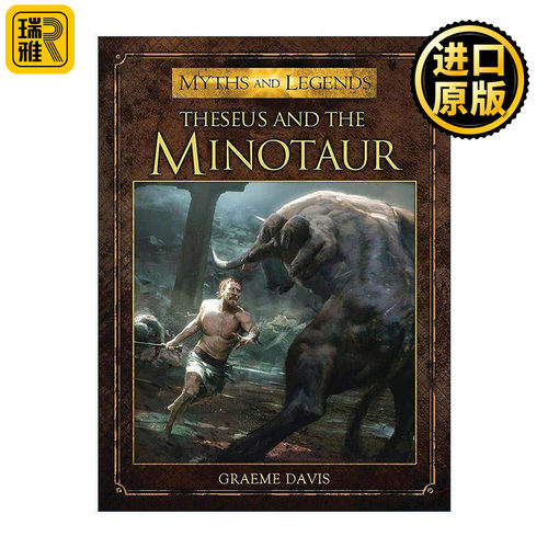 英文原版 Theseus and the Minotaur 忒修斯和牛头怪 彩色插画 神话传说再现系列 英文版 进口英语原版书籍