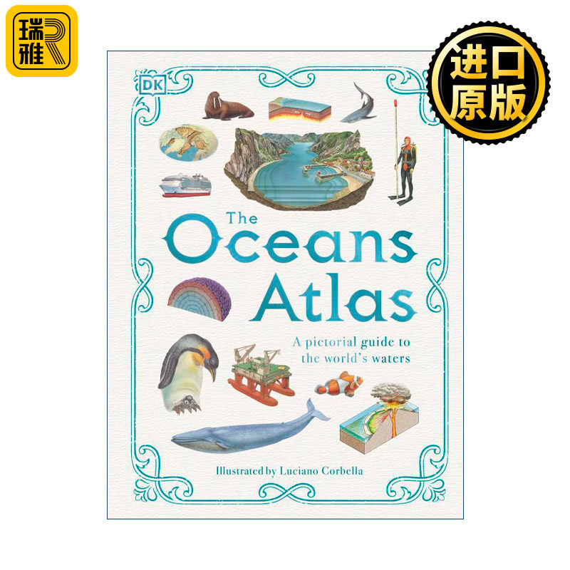 The Oceans Atlas 海洋地图集 世界水域图解指南 DK地球海洋指南科普百科精装