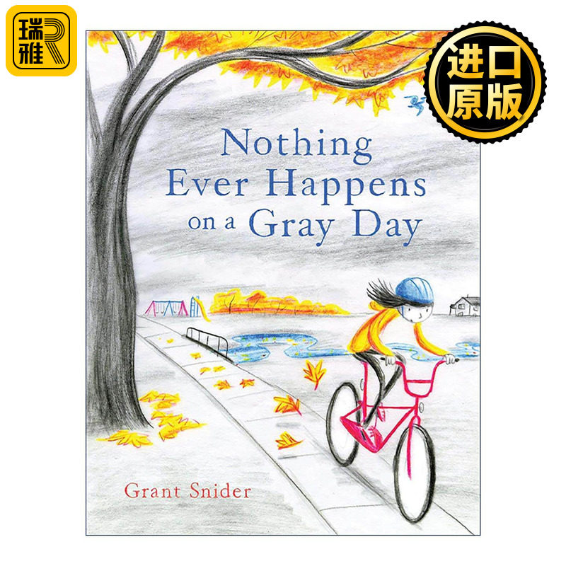 英文原版 Nothing Ever Happens on a Gray Day 灰色的日子里什么都不会发生 诗歌漫画 精装 英文版 进口英语原版书籍