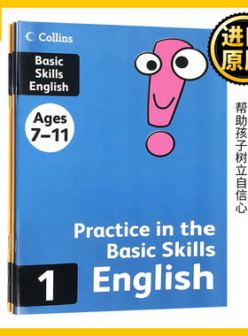 柯林斯英国小学基础英语练习册3册 英文原版 Collins Practice in the Basic Skills English Book 7-11岁小学生课堂练习 进口书籍