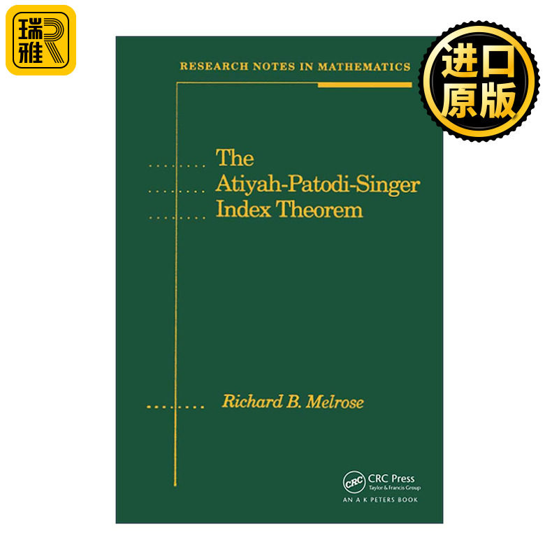 英文原版 The Atiyah-Patodi-Singer Index Theorem 阿蒂亚-辛格指标定理 精装 英文版 进口英语原版书籍