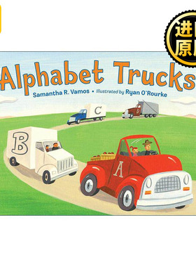英文原版 Alphabet Trucks 字母卡车 儿童精装认知绘本 Ryan O'Rourke 英文版 进口英语原版书籍