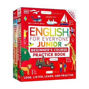 DK人人学英语 少儿初级英语 教材练习册 英文原版 English for Everyone Junior Beginner's Course新视觉学习EnglishforEveryone
