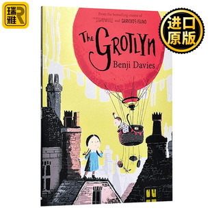 Benji 大开本进口英语书籍 The 格洛克林 儿童故事绘本 神秘 英文原版 Grotlyn Davies班杰戴维斯获奖作家 看不见 韵文故事 怪物