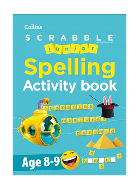 英文原版 Collins SCRABBLE? Junior Spelling Activity Book Age 8-9 柯林斯少儿拼写练习活动书 英文版 进口英语原版书籍